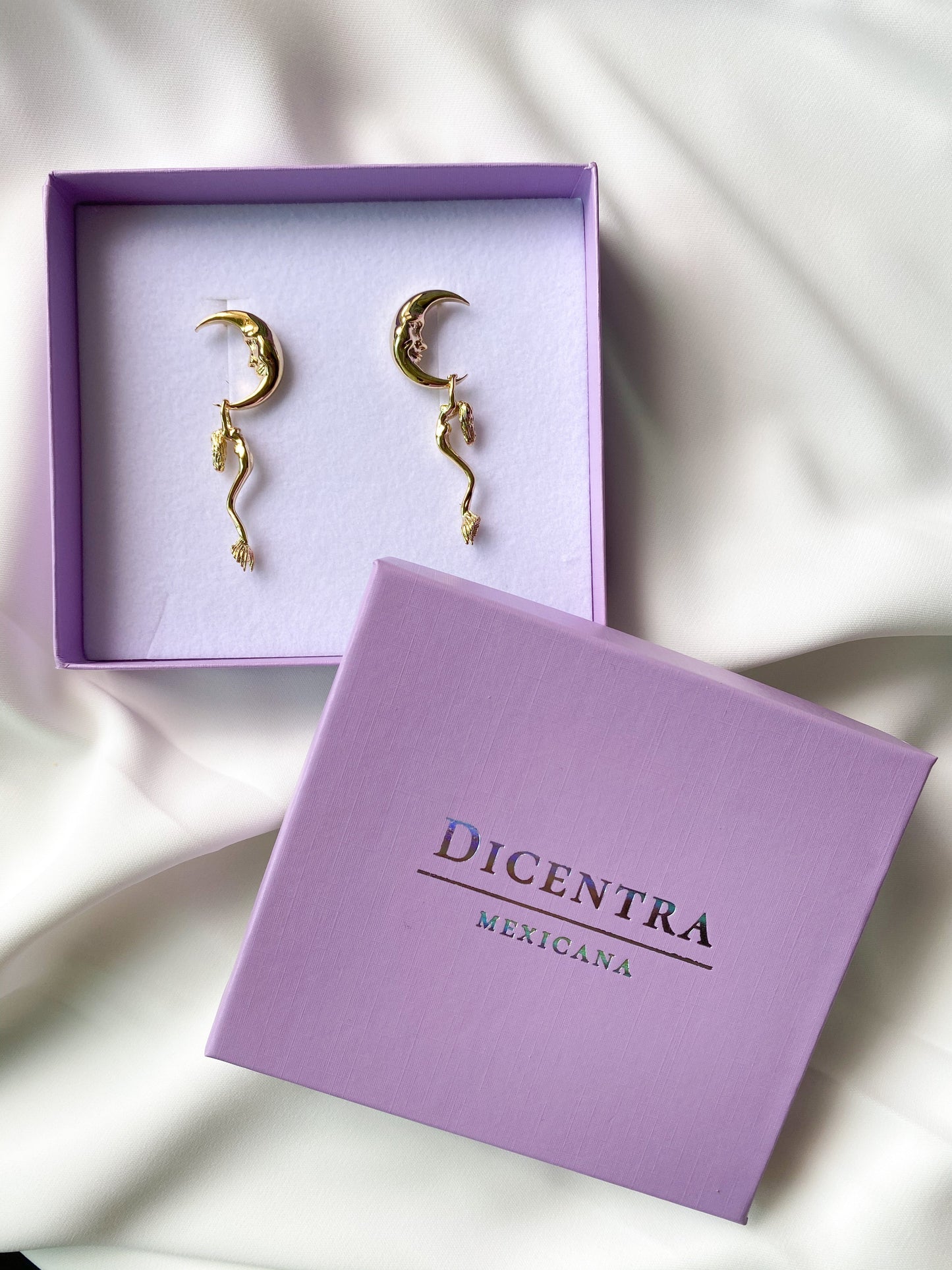 Aretes Noche de Sirena Plata .925